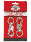 pack of 2 rope snaps on a Western Rawhide hardware card