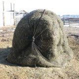 1" round bale net on a bale