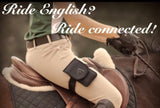 Image of english rider wearing a Brown Horse Holster