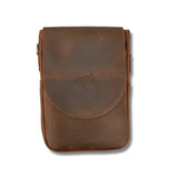 Front view of brown leather Horse Holster